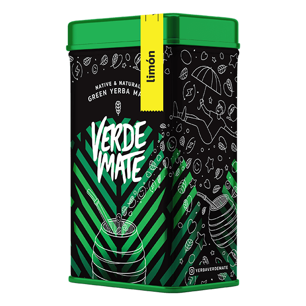Yerbera – Plechovka + Verde Mate Green Limón 0,5 kg