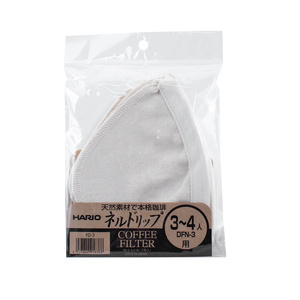 Textilní filtry na kávu – Hario Woodneck Drip Pot 3 Cup (3 ks).