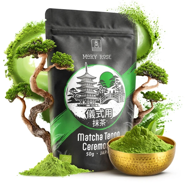 Mary Rose – Japonský zelený čaj Matcha Tenno (BIO) Ceremoniální 50 g