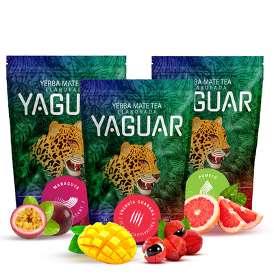 Yerba Mate Yaguar sada různých typů 3x500g