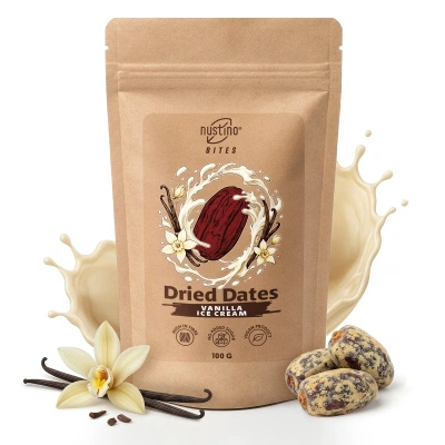 Nustino Bites – Sušené Datle – Vanilla Ice Cream 100 g