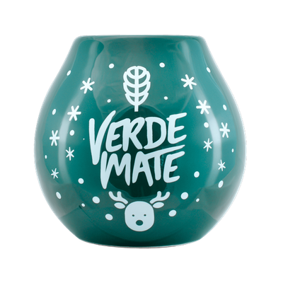 Keramická kalabasa s logem Verde Mate - Winter Time 350 ml