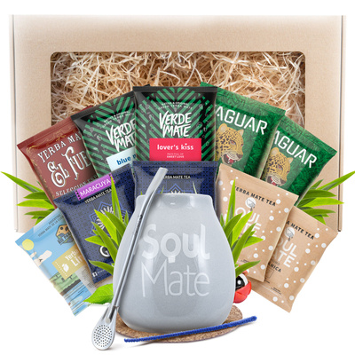 Dárková Sada Yerba Maté 10x50g 500g Kalabása + Bombilla