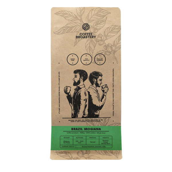 Coffee Broastery - Zrnková káva Brazil Mogiana Premium 400 g