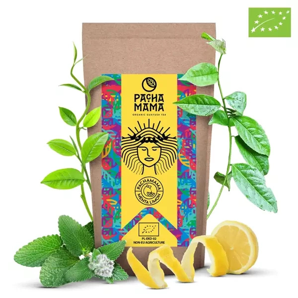 Guayusa Pachamama Menta Limón – organická certifikovaná guayusa – 250g
