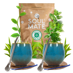Sada Yerba Maté Soul Mate 500g 0,5kg 2x Kalabása + 2x Bombilla