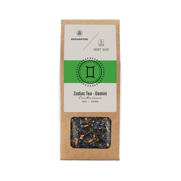 Aromantra x Mary Rose – Čaj znamení zvěrokruhu – Blíženci (černý) 50 g